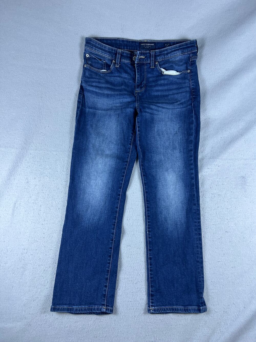 Lucky Brand Jeans Womens 8/29 Blue Sweet Crop Medium Wash Denim Stretch